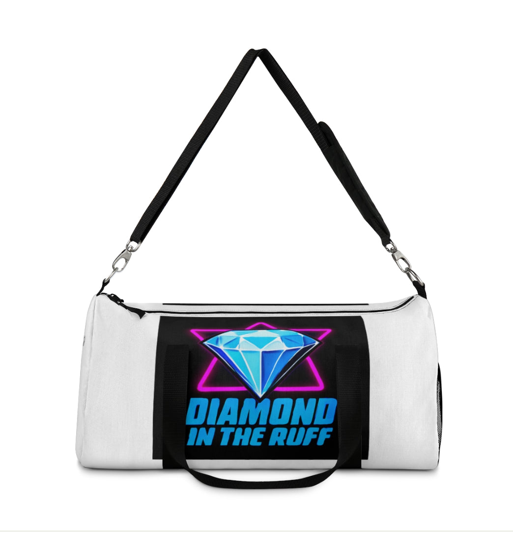 Stylish Duffel Bag, Travel Bag, Gym Tote, Weekend Getaway Bag, Personalized Gym Bag, Diamond in the Rough Design