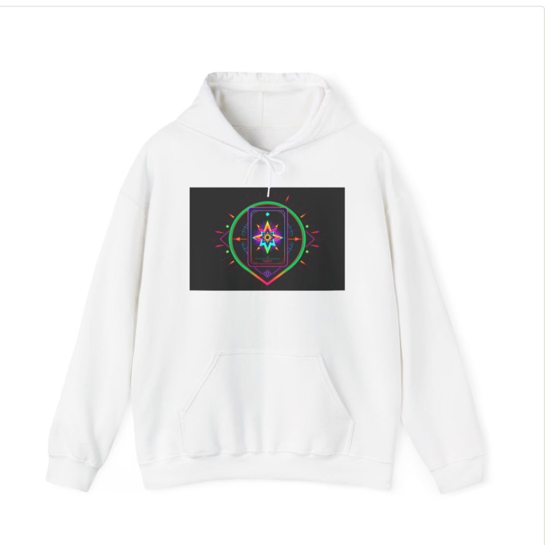 Colorful Geometric Design Hoodie, Unisex Heavy Blend Sweatshirt, Cozy Fashion, Trendy Streetwear, Gift for Him/Her, Unique Style