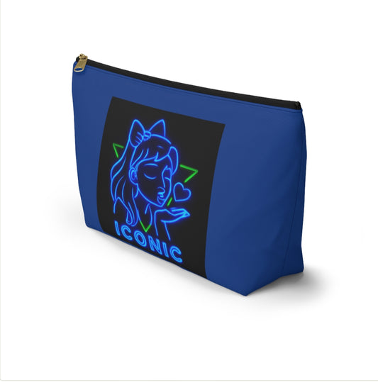 Iconic Accessory Pouch, Cosmetic Bag, Makeup Organizer, Travel Storage, Gift for Her, Neon Design