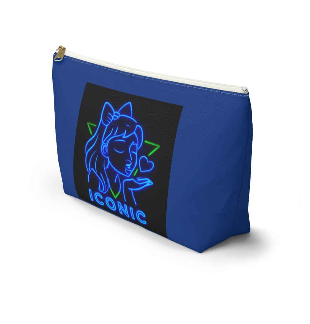 Iconic Accessory Pouch, Cosmetic Bag, Makeup Organizer, Travel Storage, Gift for Her, Neon Design