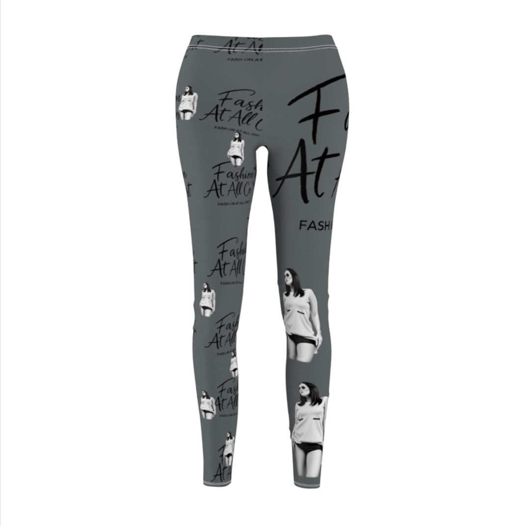 Chic Women's Graphic Leggings, Fashionable Casual Pants, Trendy Athleisure Wear for Gym, Workout, Lounge, Daily Fashion