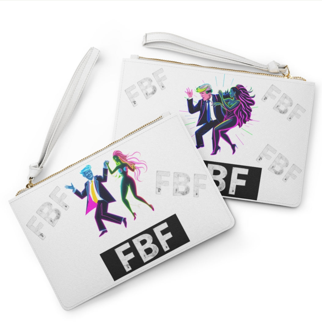 Colorful FBF Clutch Bag, Funky Dance Theme Purse, Trendy Party Accessory, Unique Gift for Dancers, Night Out Essentials