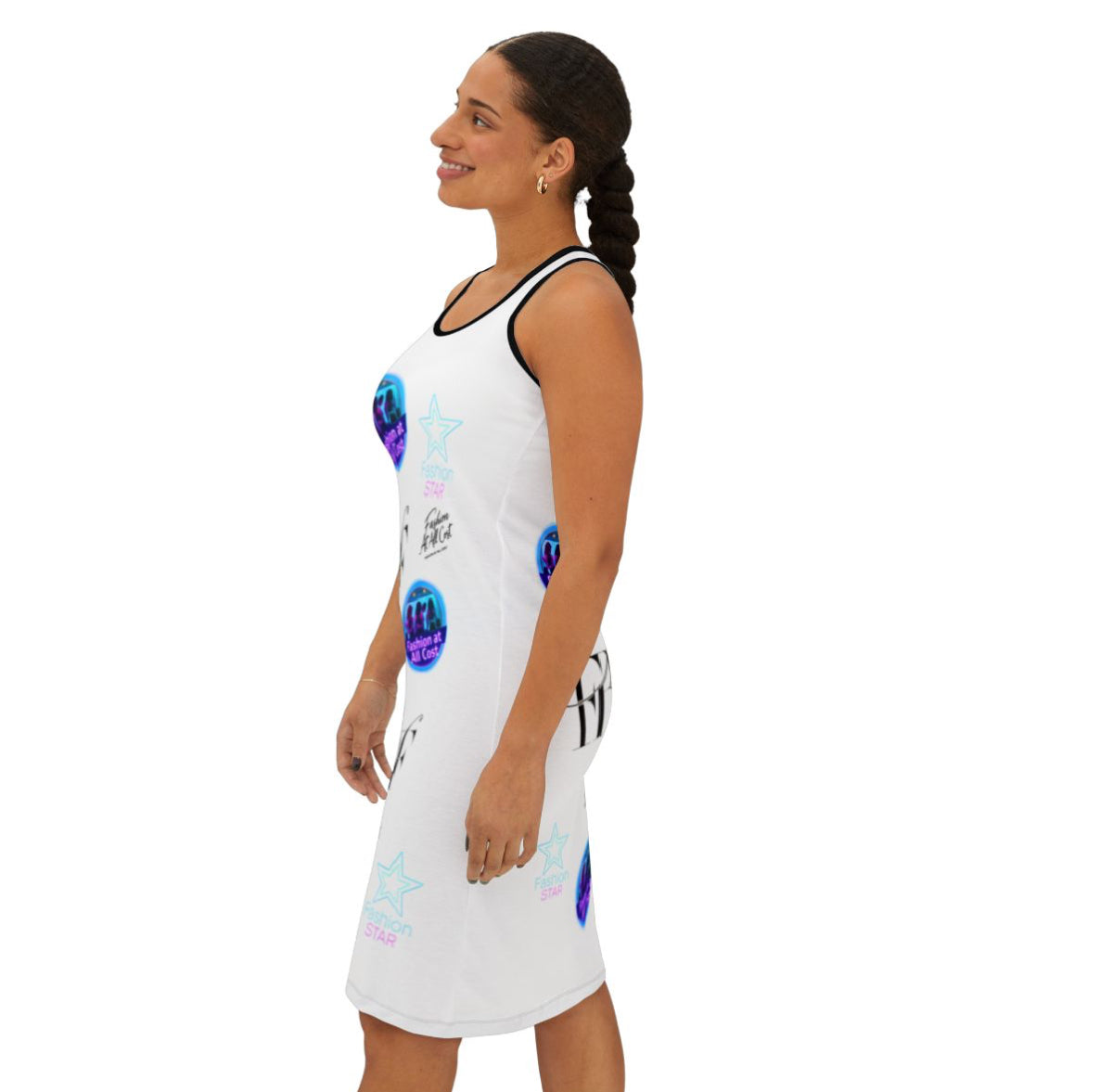 Vibrant Women's Racerback Dress for Fun Occasions, Casual Summer Wear, Party Dress, Gift for Her, Festival Outfit