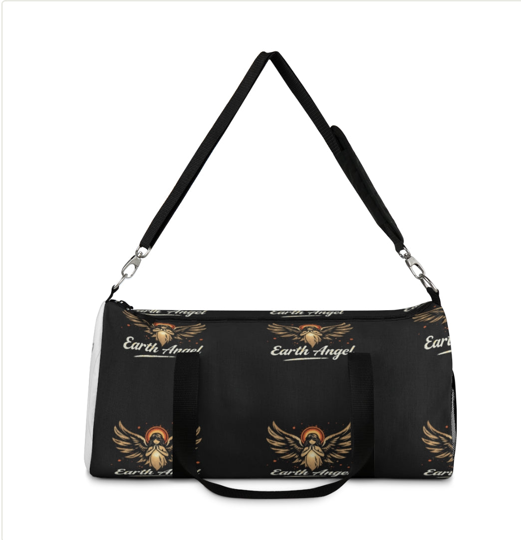 Earth Angel Duffel Bag – Stylish Gym Bag, Travel Tote, Overnight Bag, Sports Bag, Gift for Fitness Enthusiasts