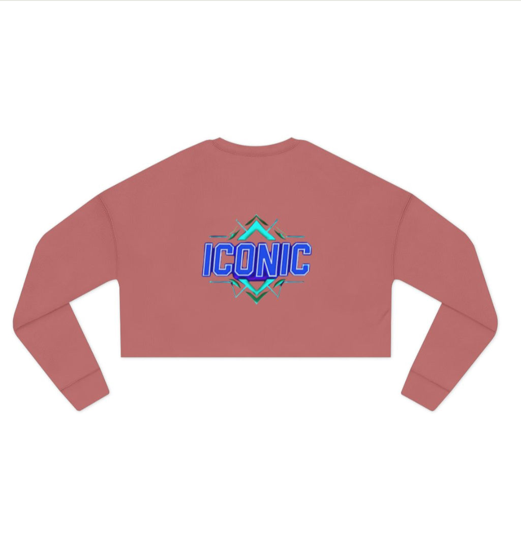 Cropped Sweatshirt with 'Truth Unspoken' and 'Iconic' Design, Trendy Women's Apparel, Gift for Fashion Lovers, Casual Style, Perfect [...]