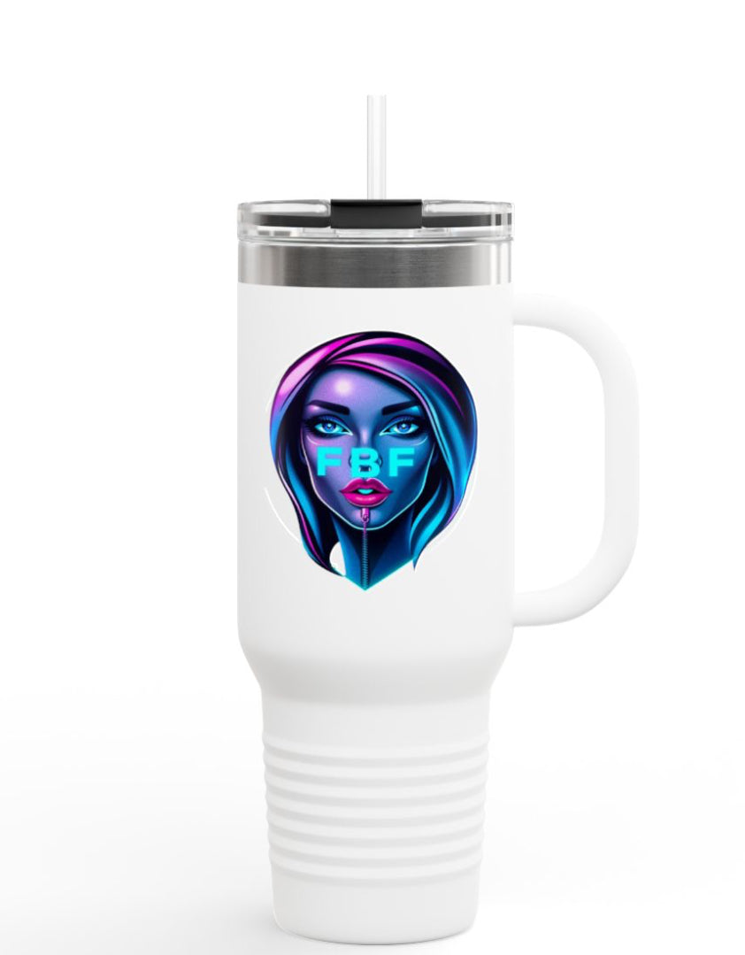 Vibrant Insulated Travel Mug, 40oz – Perfect for Coffee Lovers, Travel, Work, or Gifts; Ideal for Birthdays, Holidays, and Special Occasions