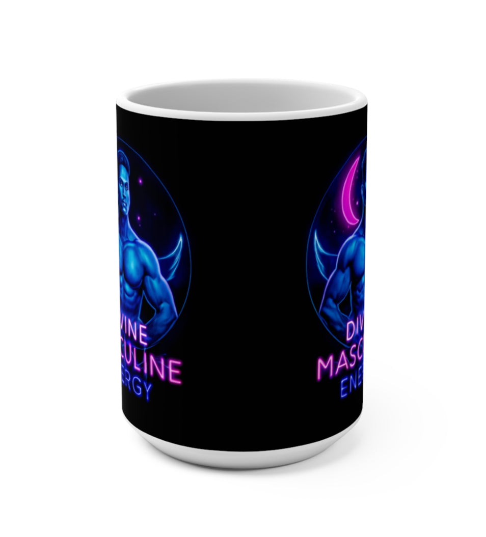 Cosmic Masculine Energy Mug, Bold Coffee Cup, Astrology Gift, Empowerment Drinkware, Birthday Mug, Spirituality Decor