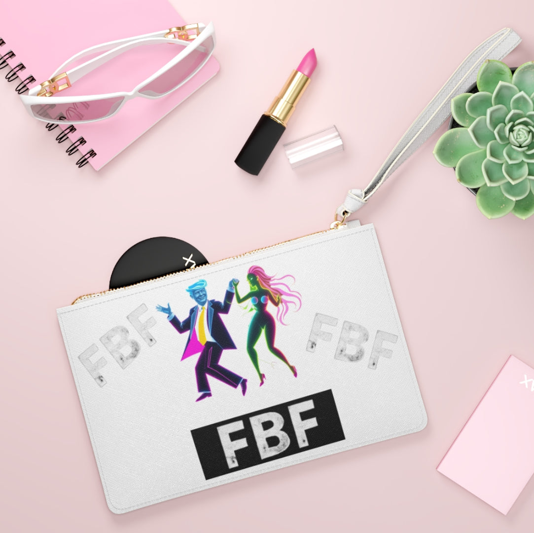 Colorful FBF Clutch Bag, Funky Dance Theme Purse, Trendy Party Accessory, Unique Gift for Dancers, Night Out Essentials