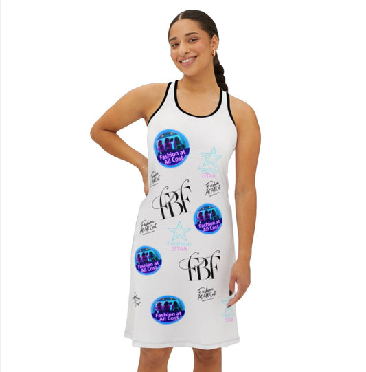 Vibrant Women's Racerback Dress for Fun Occasions, Casual Summer Wear, Party Dress, Gift for Her, Festival Outfit