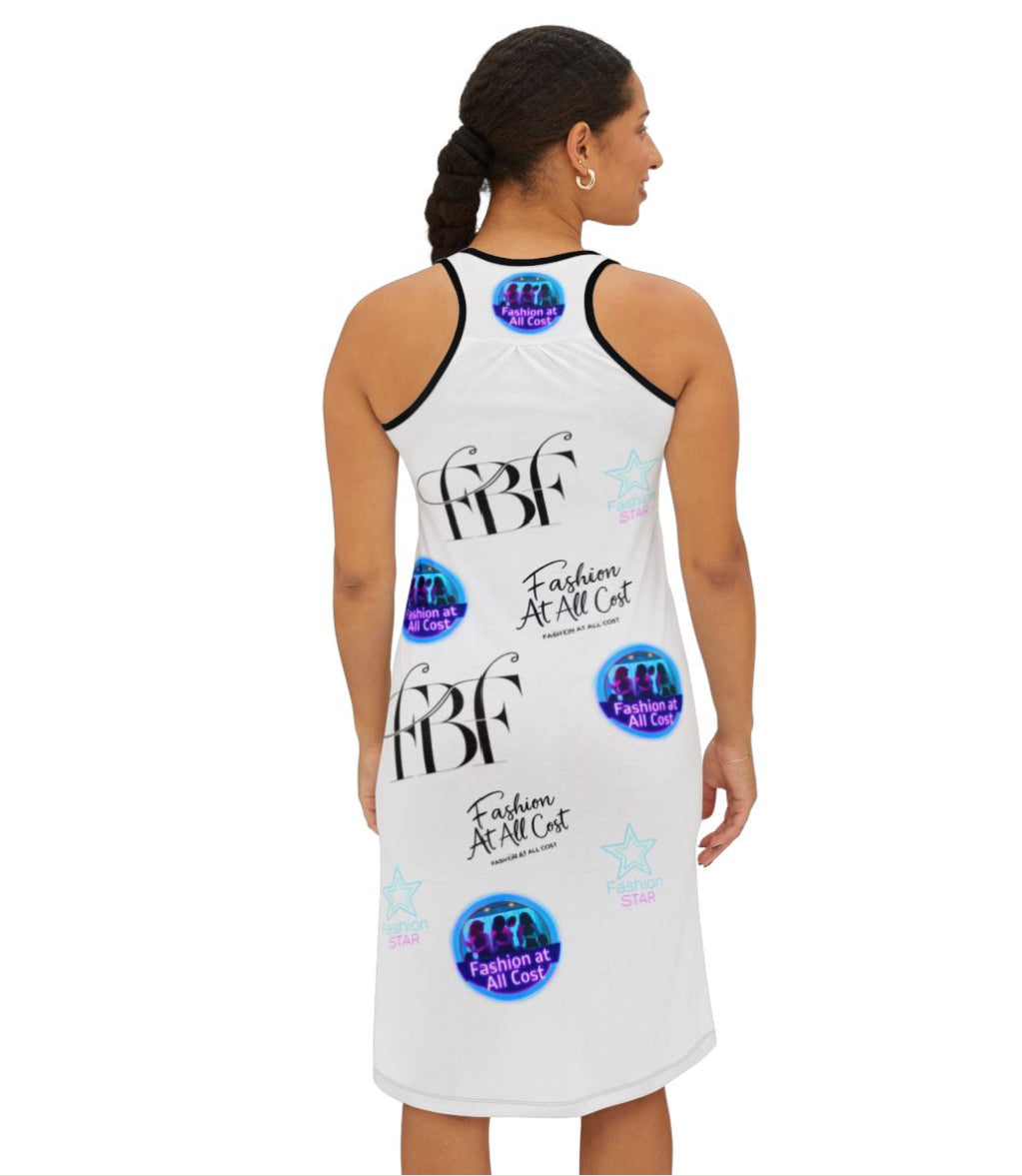 Vibrant Women's Racerback Dress for Fun Occasions, Casual Summer Wear, Party Dress, Gift for Her, Festival Outfit