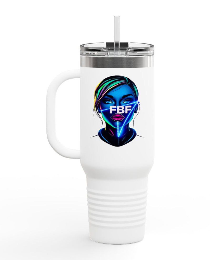 Vibrant Insulated Travel Mug, 40oz – Perfect for Coffee Lovers, Travel, Work, or Gifts; Ideal for Birthdays, Holidays, and Special Occasions