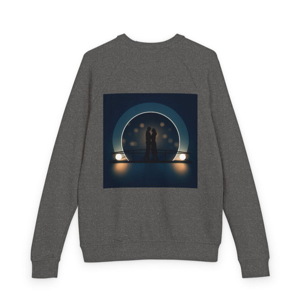 Romantic Graphic Raglan Crewneck Sweatshirt- Heather Grey