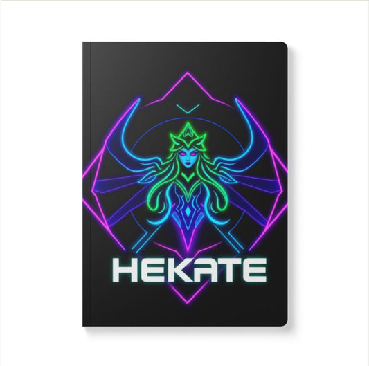 Hekate Softcover Journal, Mystic Writing Journal, Witchcraft Notebook, Spooky Gift for Witches, Occult Planner, Divine Journal