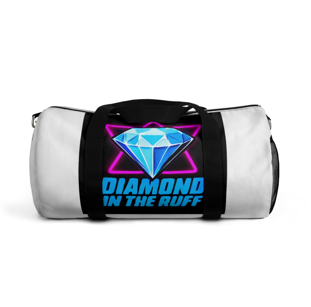 Stylish Duffel Bag, Travel Bag, Gym Tote, Weekend Getaway Bag, Personalized Gym Bag, Diamond in the Rough Design
