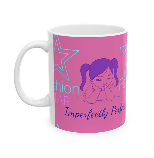 Fashion Star Ceramic Mug - Perfect Gift for Fashion Lovers, Inspirational Coffee Mug, Birthday Present, Cute Kitchen Decor, Self-Love Mug