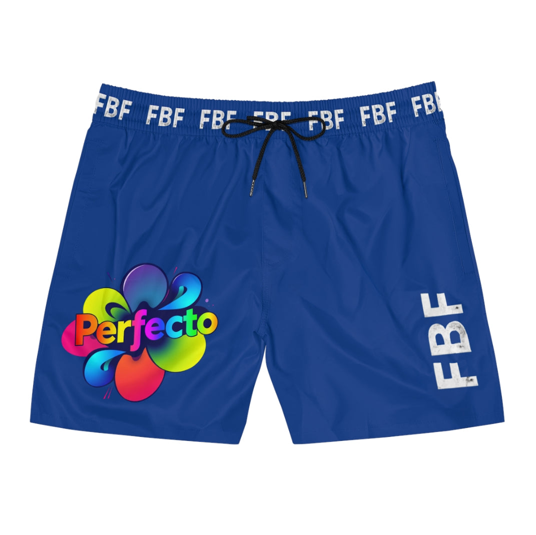 Vibrant Men's Swim Shorts - Perfecto Beachwear, Pool Party Swim Trunks, Summer Vacation Attire, Gift for Him, Colorful Summer Shorts