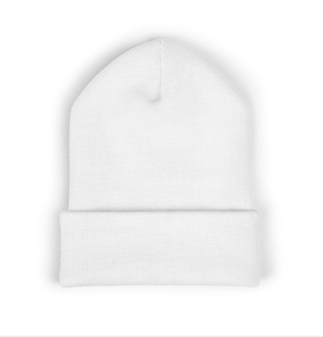 FBF Classic Cuffed Beanie, Embroidered Winter Hat, Cozy Knit Beanie for Men and Women, Fashion Accessory, Gift for Friends