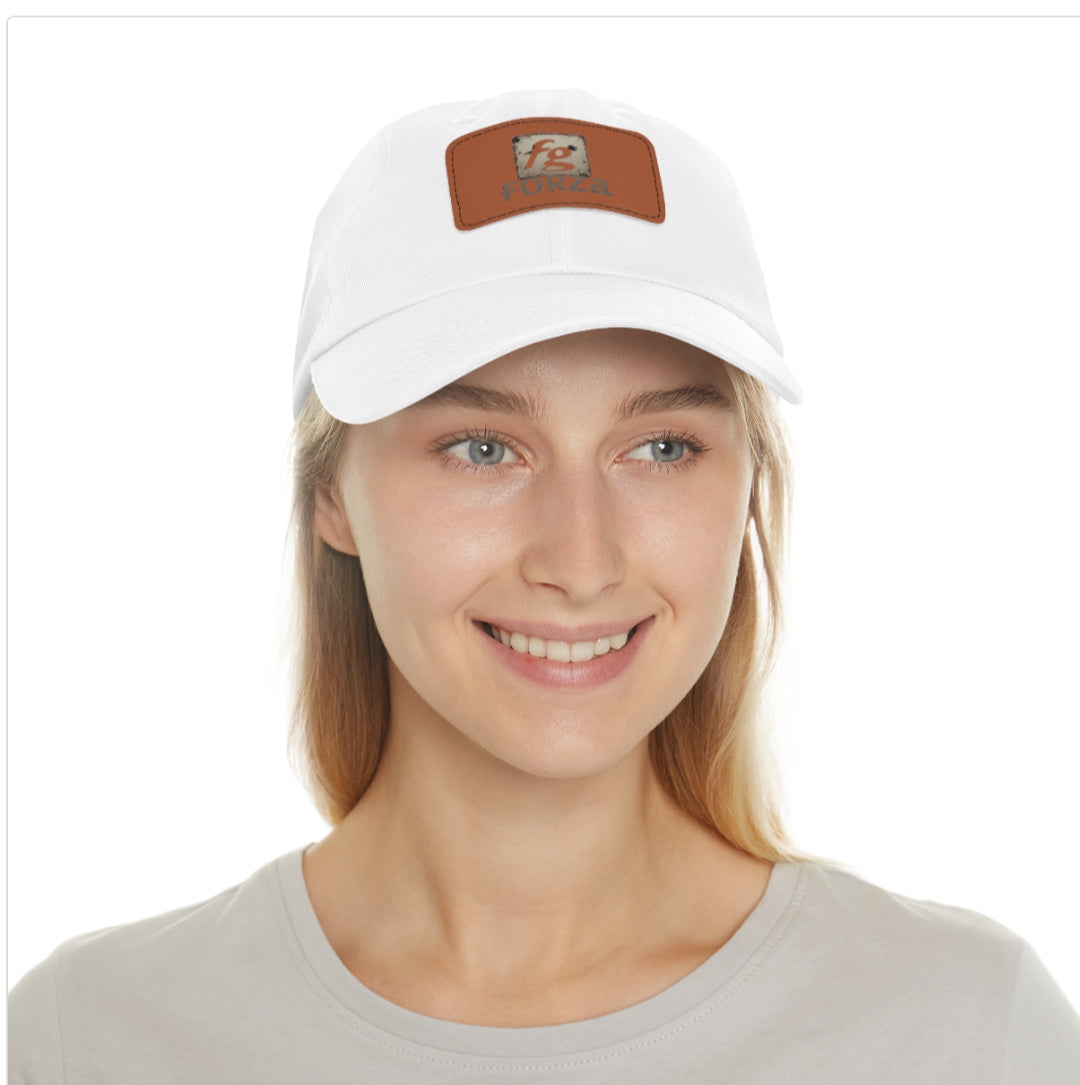 Stylish Dad Hat with Leather Patch | Casual Accessory for Men, Unisex Gift, Summer Fashion, Outdoor Fun, Trendy Baseball Cap
