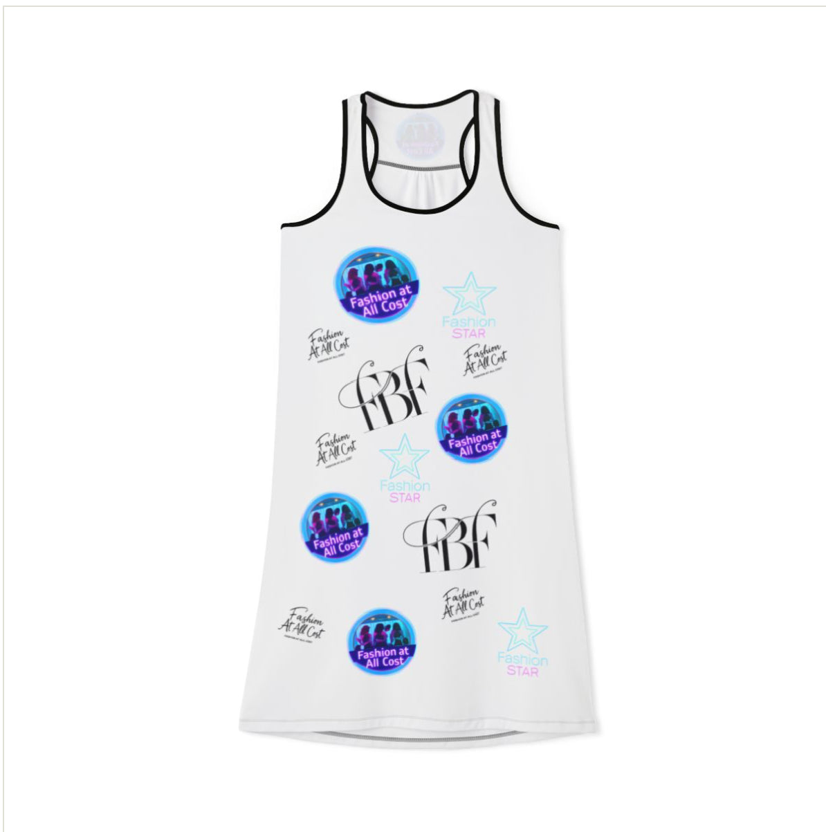 Vibrant Women's Racerback Dress for Fun Occasions, Casual Summer Wear, Party Dress, Gift for Her, Festival Outfit