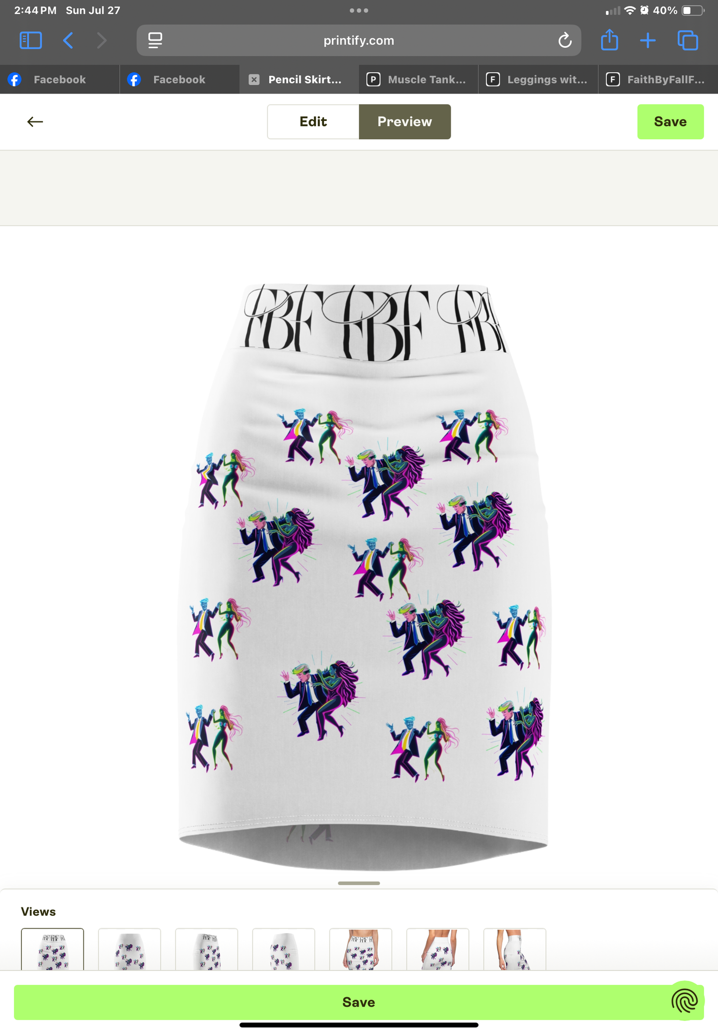 Stylish Dance-Themed Women's Pencil Skirt, Trendy Skirt for Parties, Night Out, Dance Lovers, Gift for Her, Unique Fashion Statement
