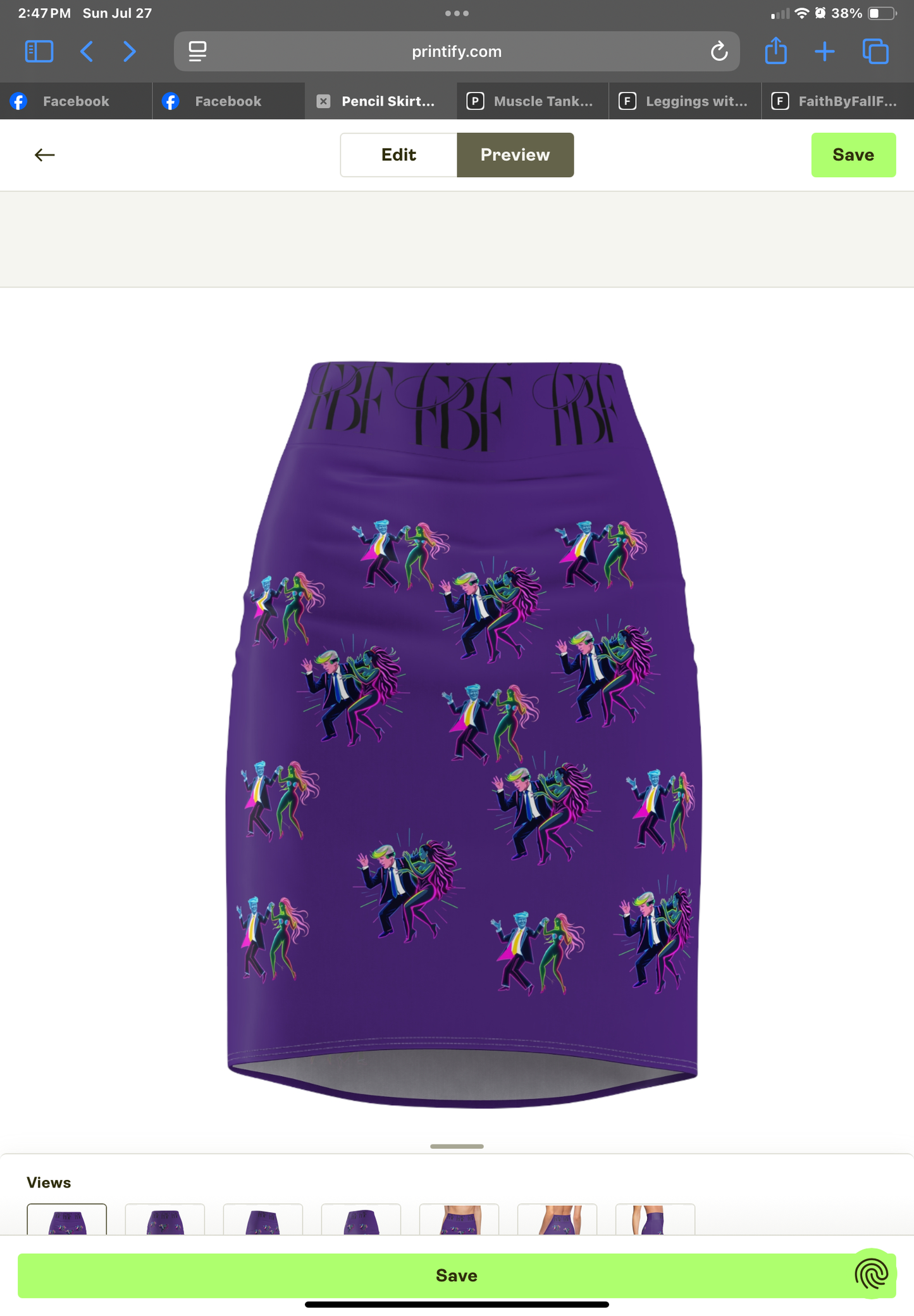 Stylish Dance-Themed Women's Pencil Skirt, Trendy Skirt for Parties, Night Out, Dance Lovers, Gift for Her, Unique Fashion Statement