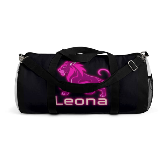Stylish Lion Duffel Bag for Gym, Travel, Leona Gift, Sports Bag, Personalized Luggage, Unique Workout Tote